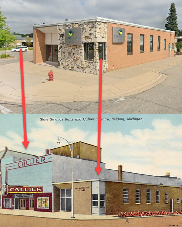 Belding - Bank Building Remains - Theater Is Gone (newer photo)